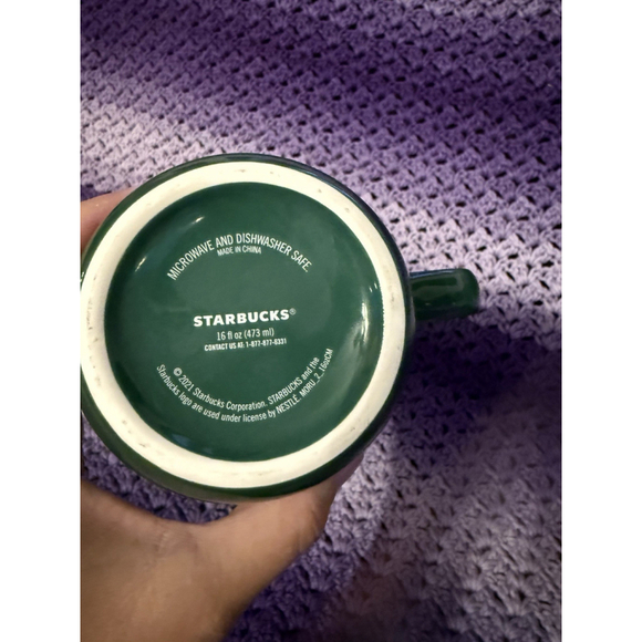 Starbucks Coffee Mug Green Mermaid Ceramic 16oz Classic 2021 Edition Cup - Picture 4 of 4